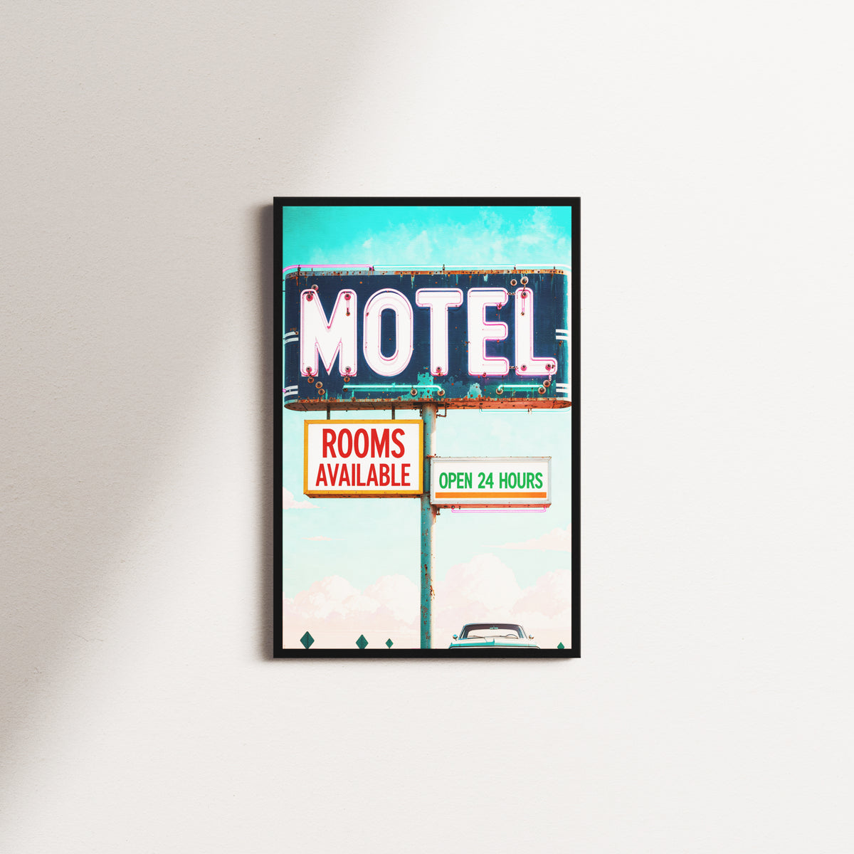 cerulean reverie light — black frame