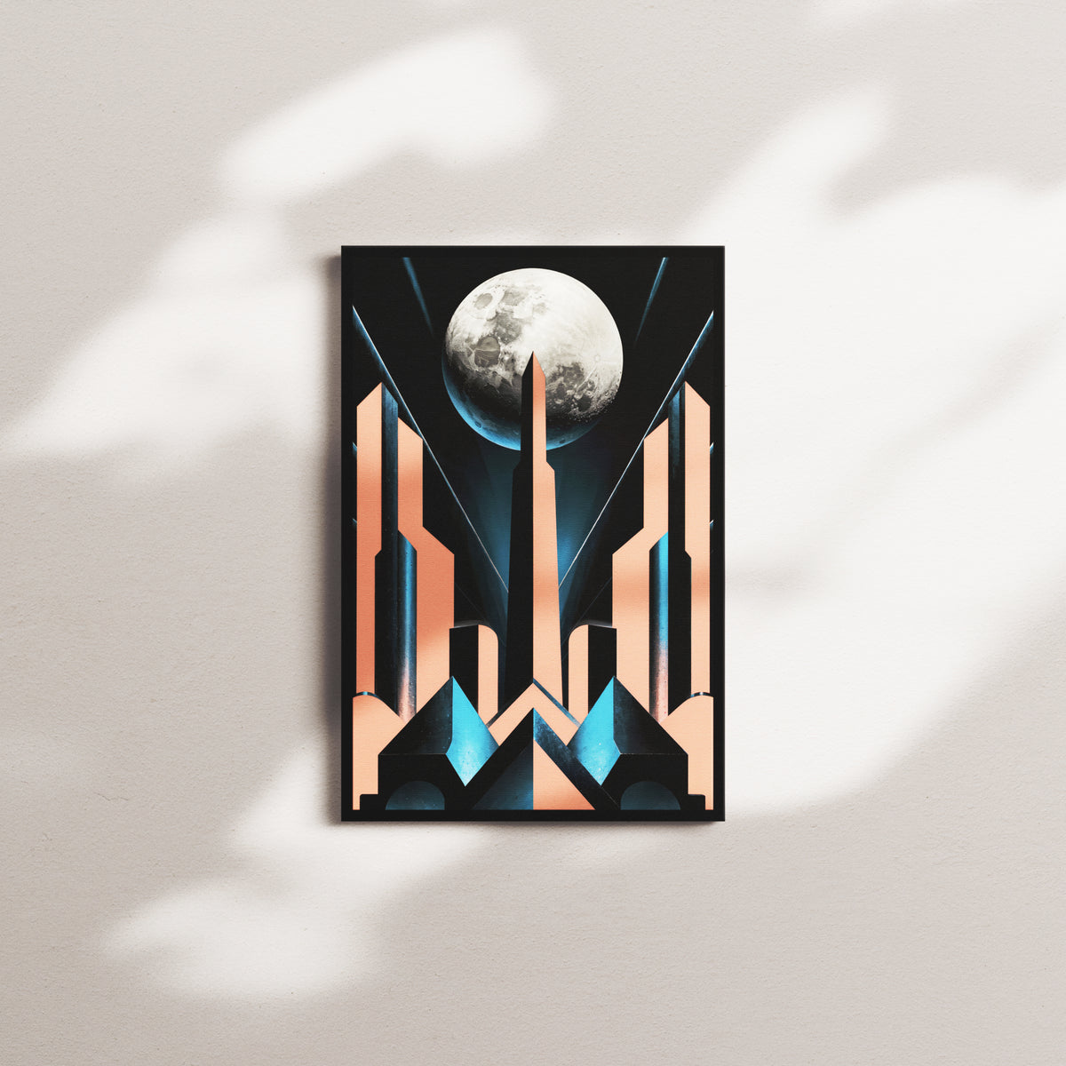 cobalt avenue nocturne — black frame