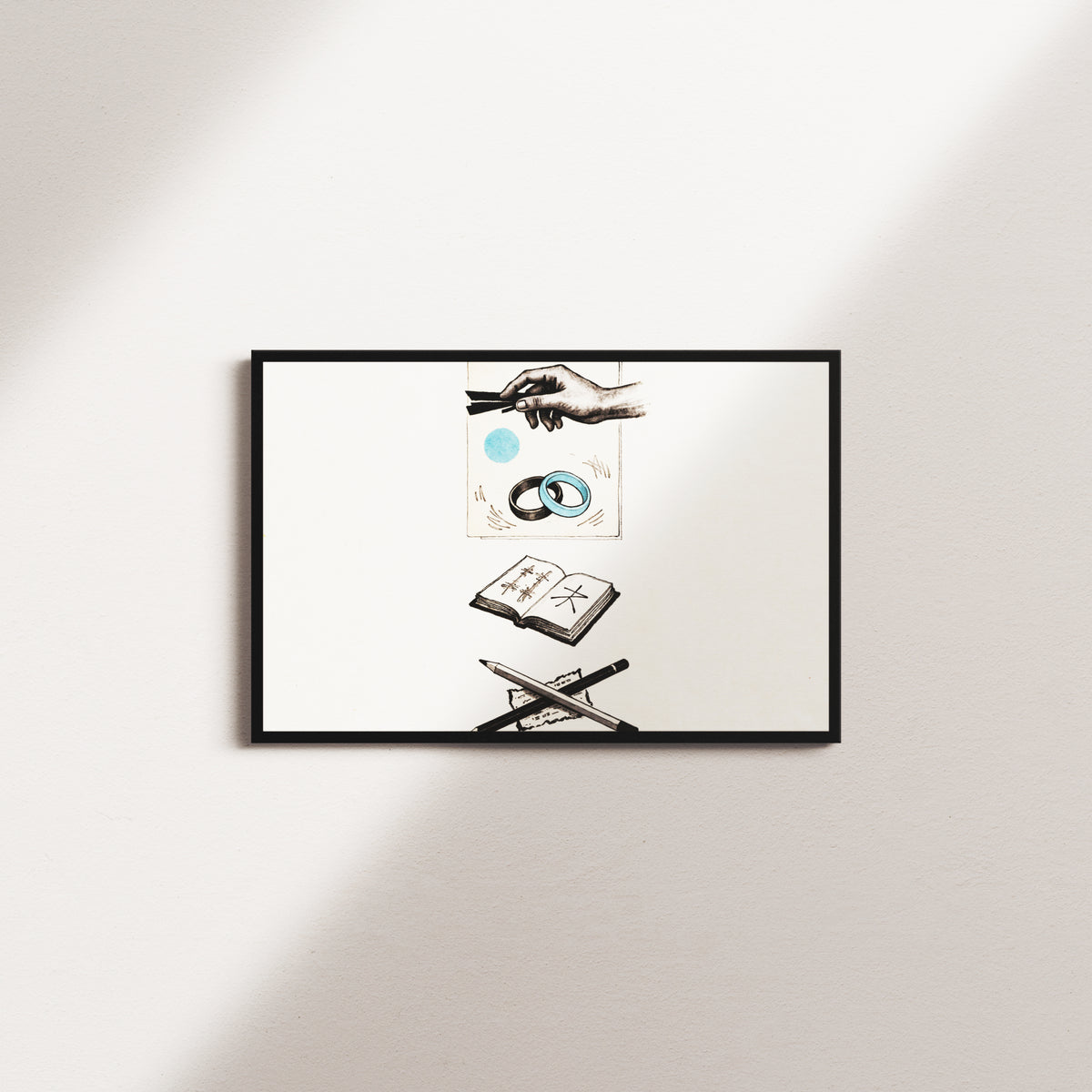 cobalt horizon — black frame