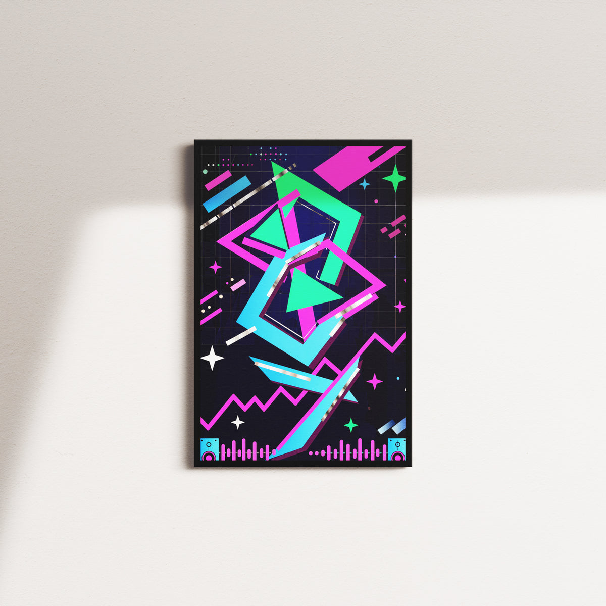 coral current — black frame