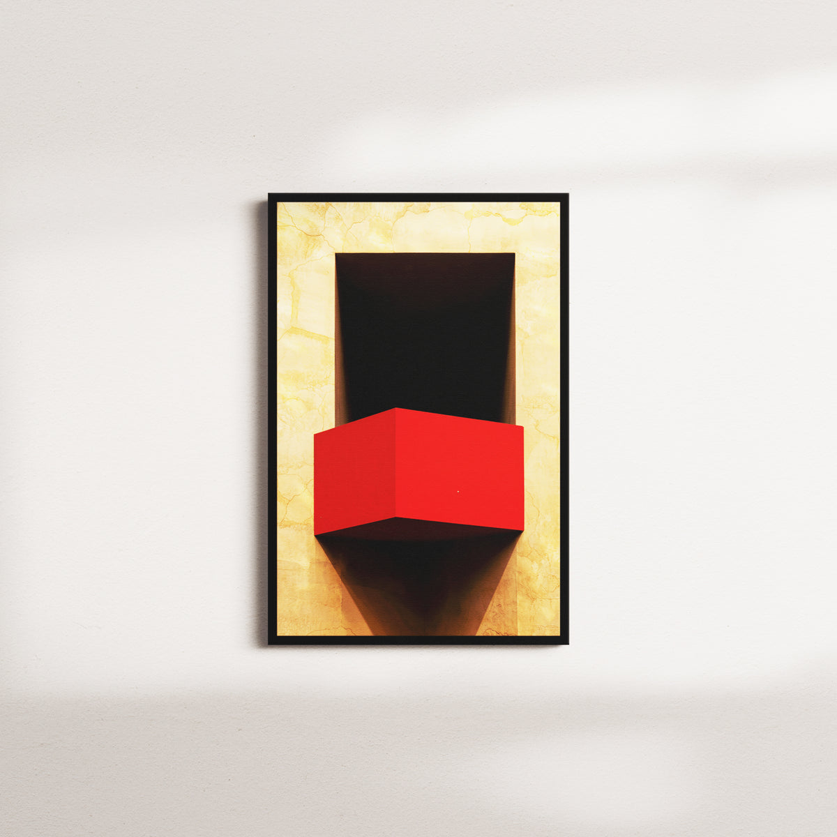 crimson chorus portrait — black frame