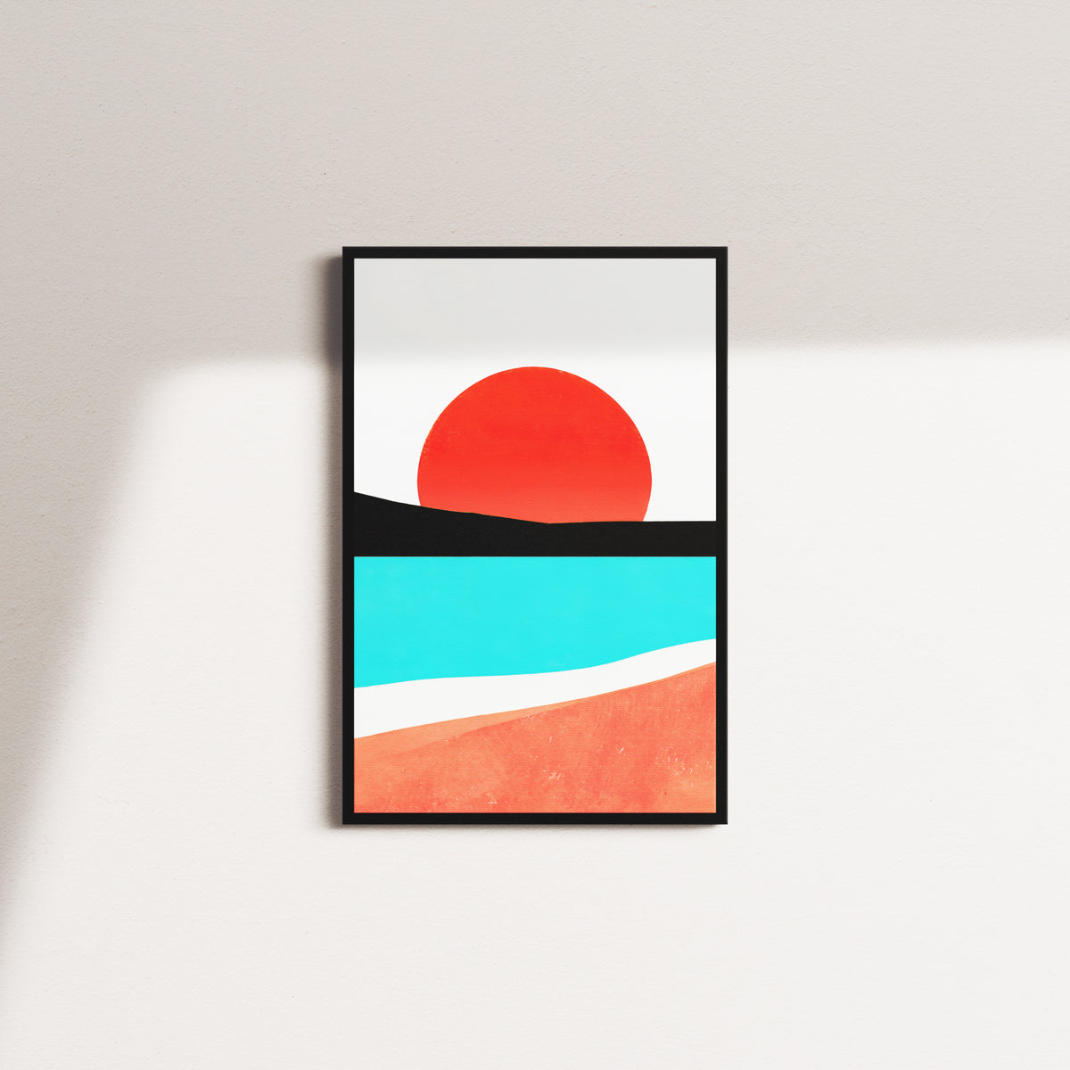 crimson horizon — black frame