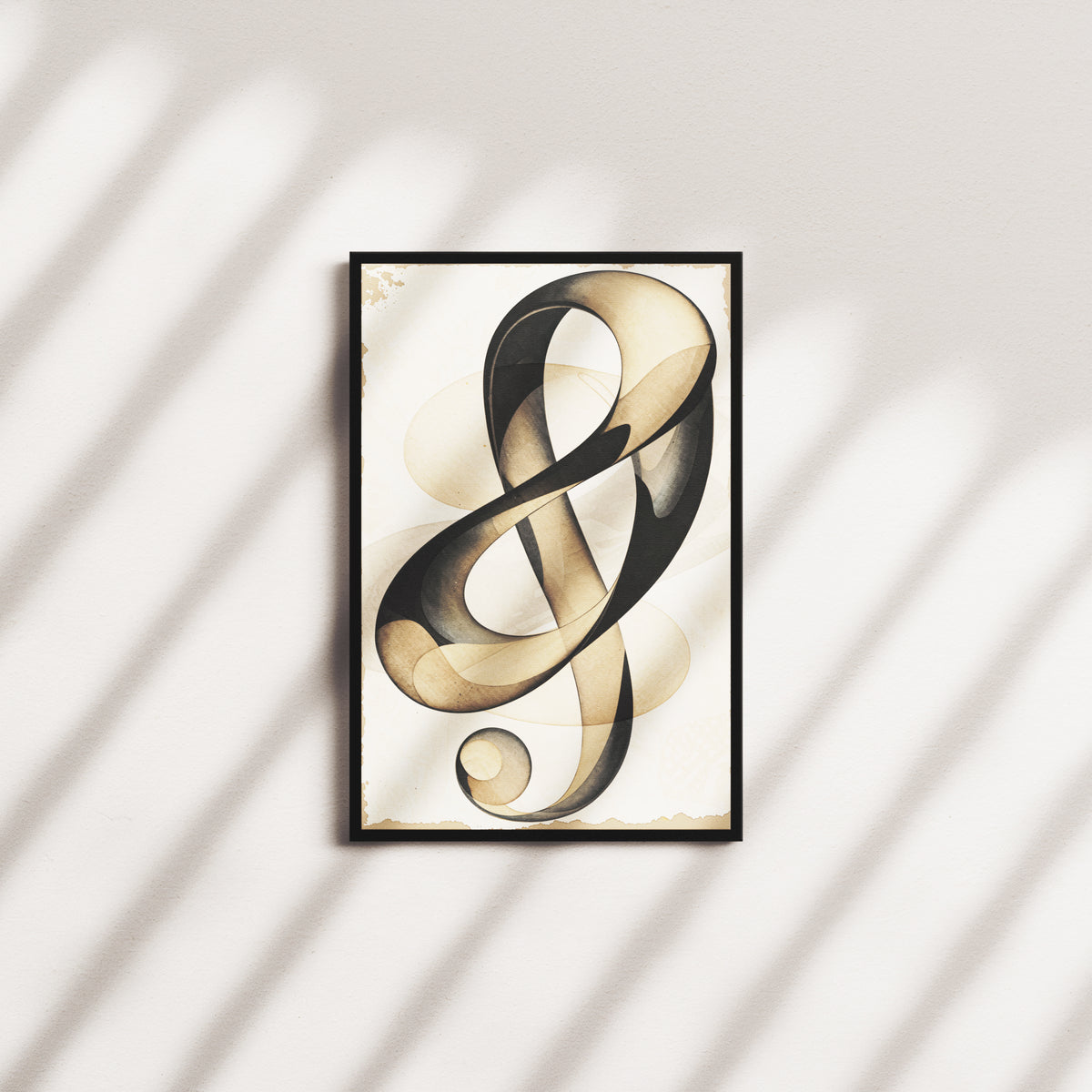 curved serendipity — black frame