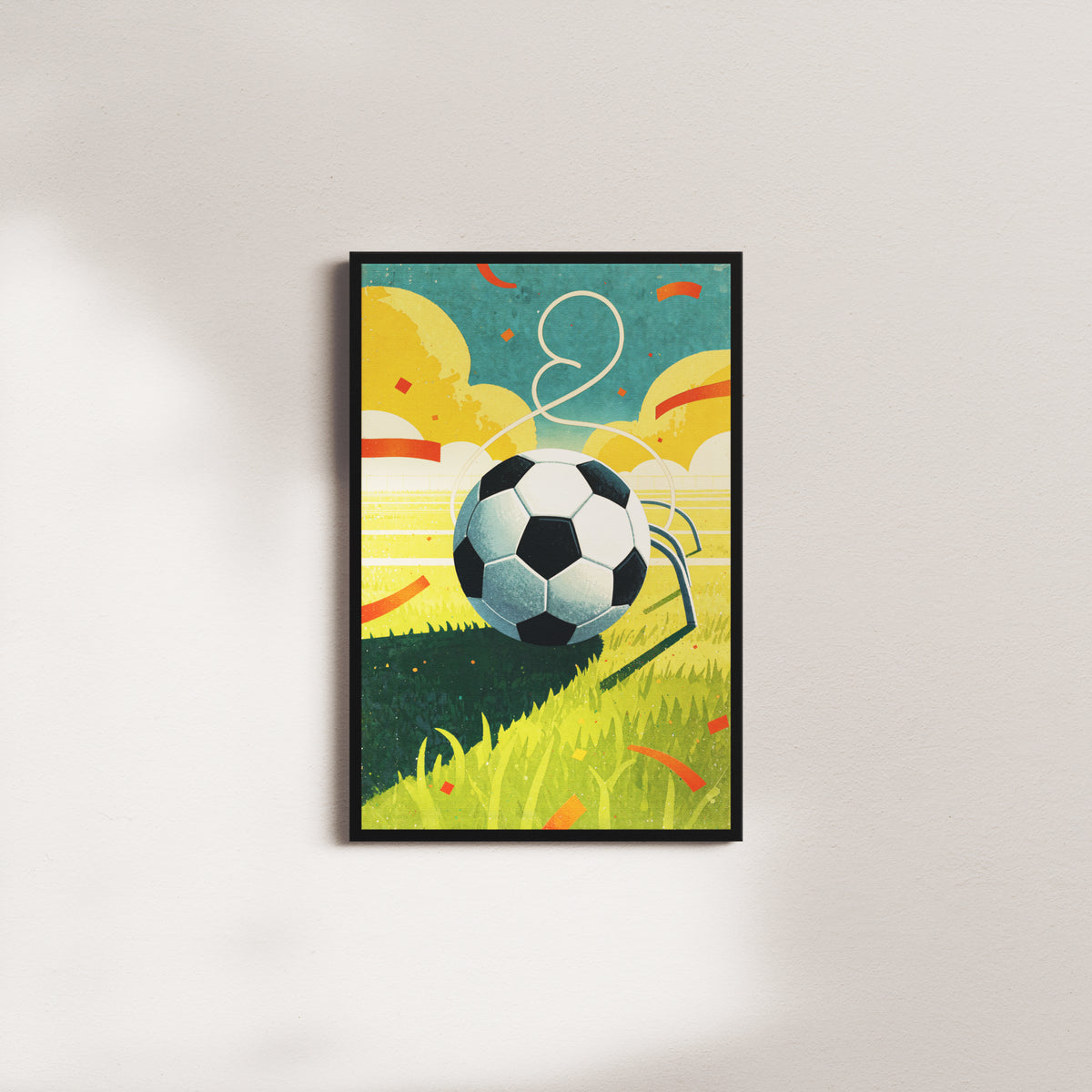 game day celebration — black frame