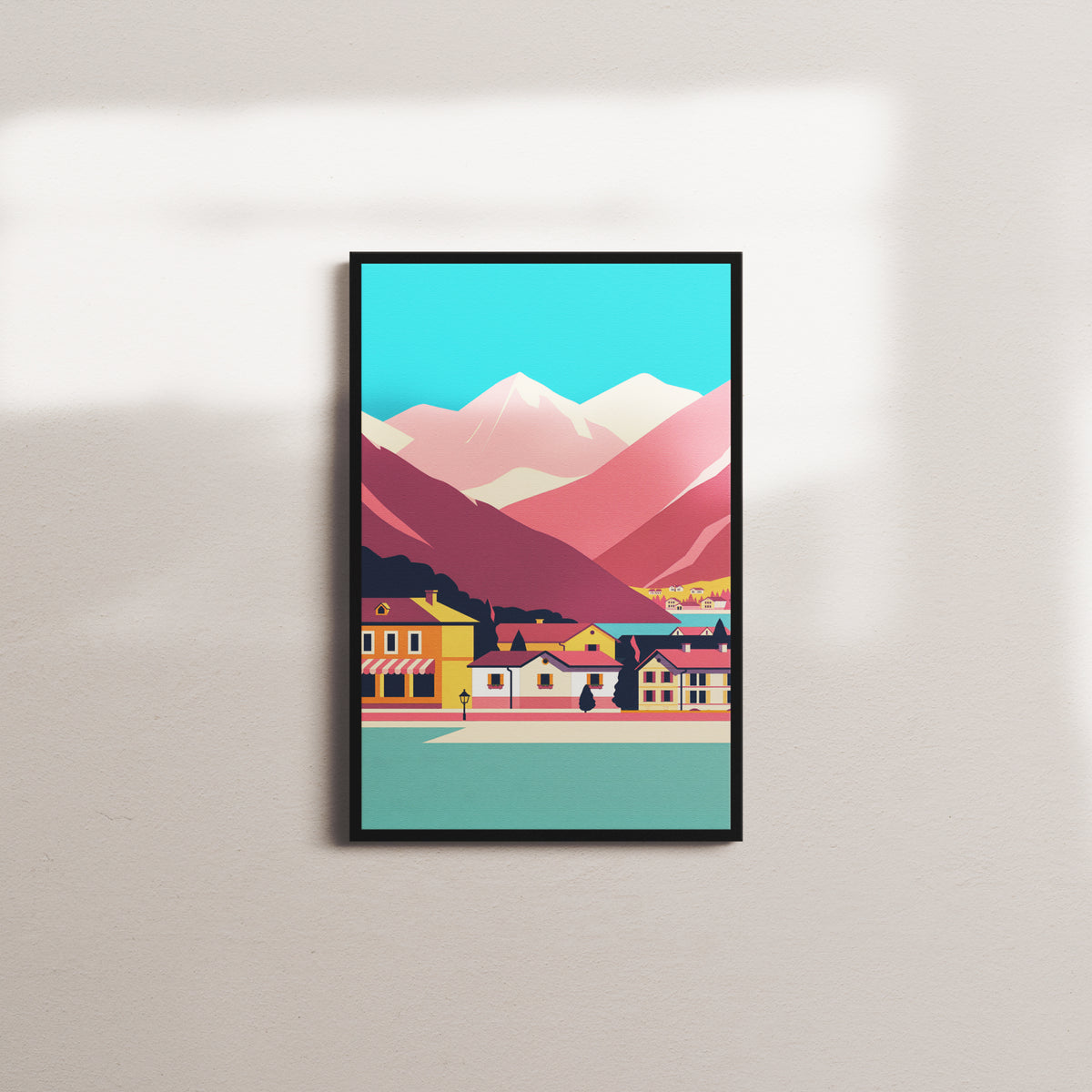 golden crest — black frame
