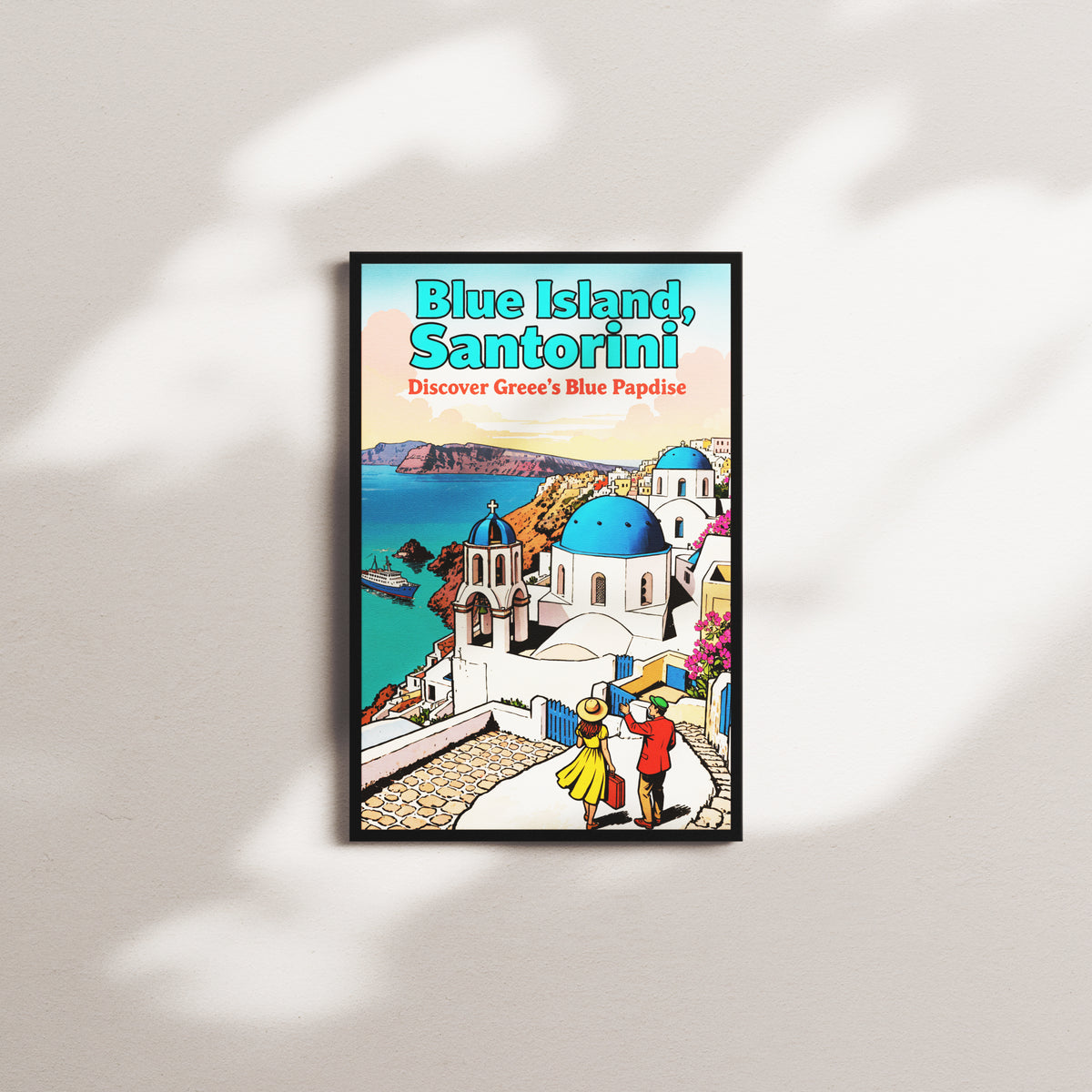 indigo stillness — black frame