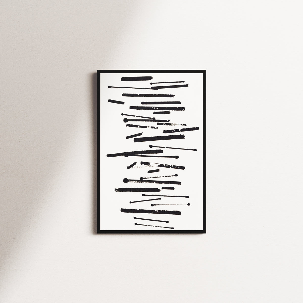 ink stillness — black frame