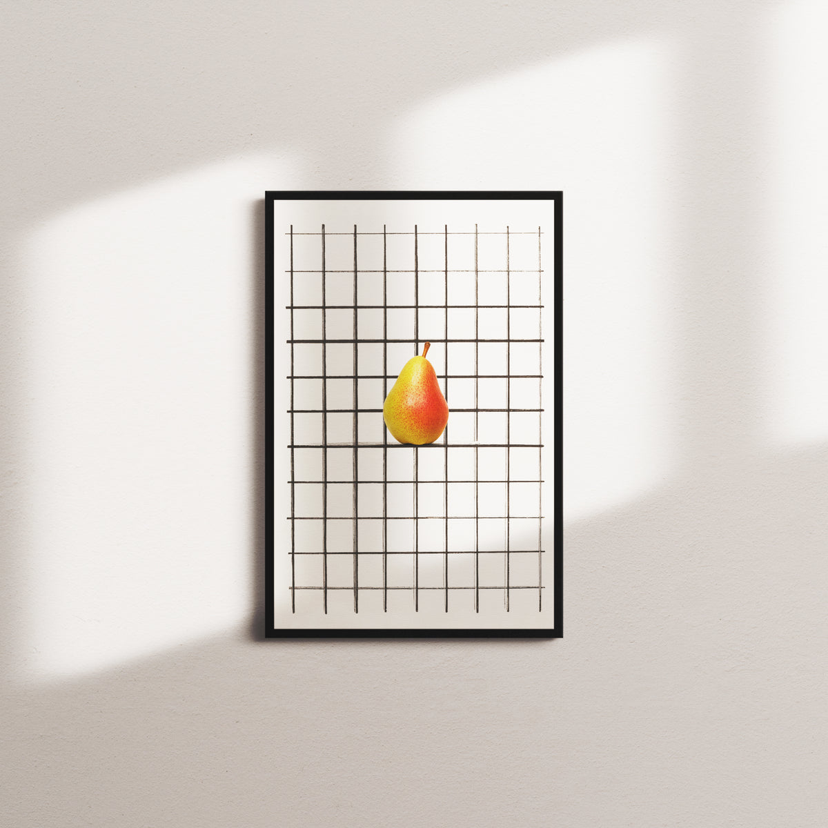 lemon lattice — black frame