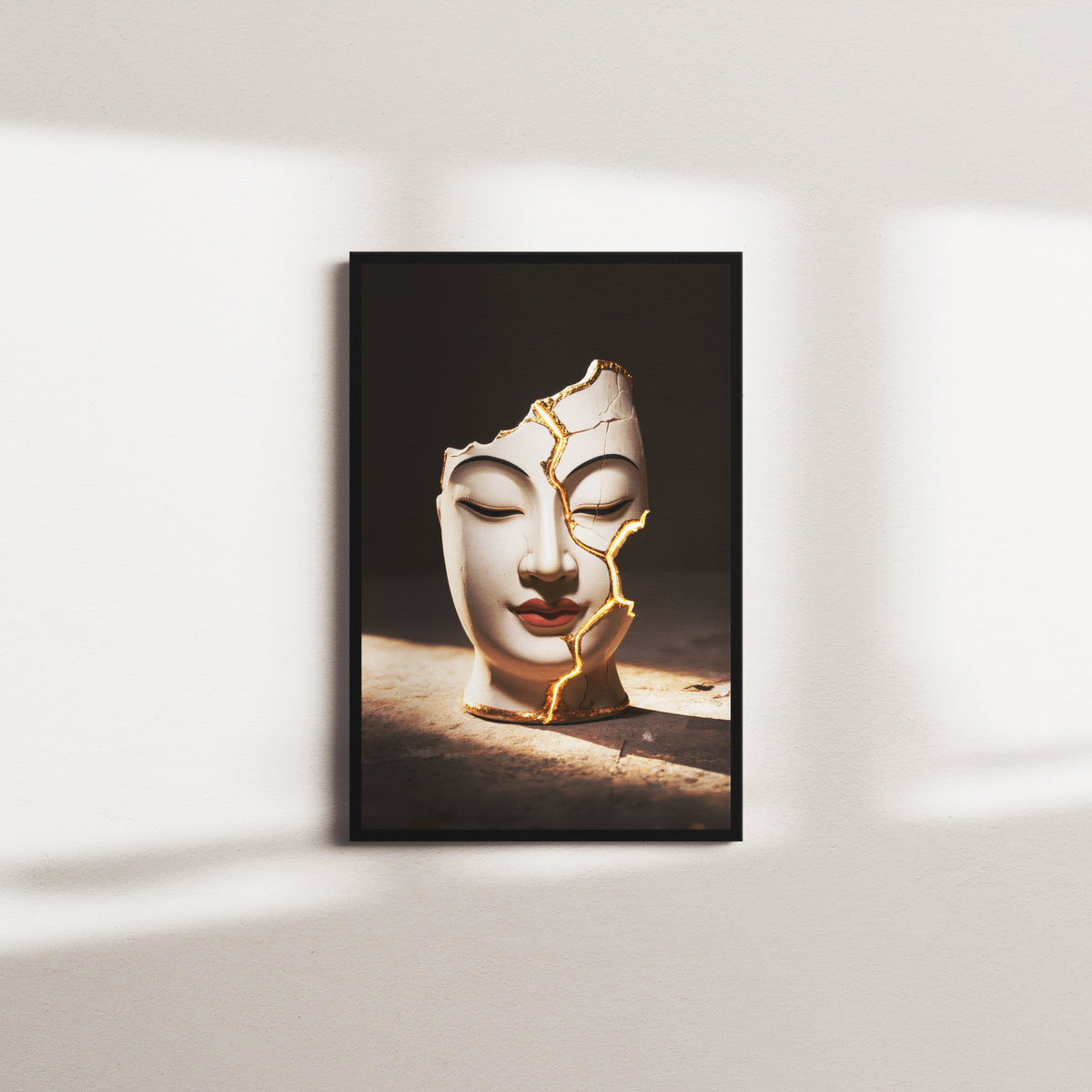 linen shift — black frame