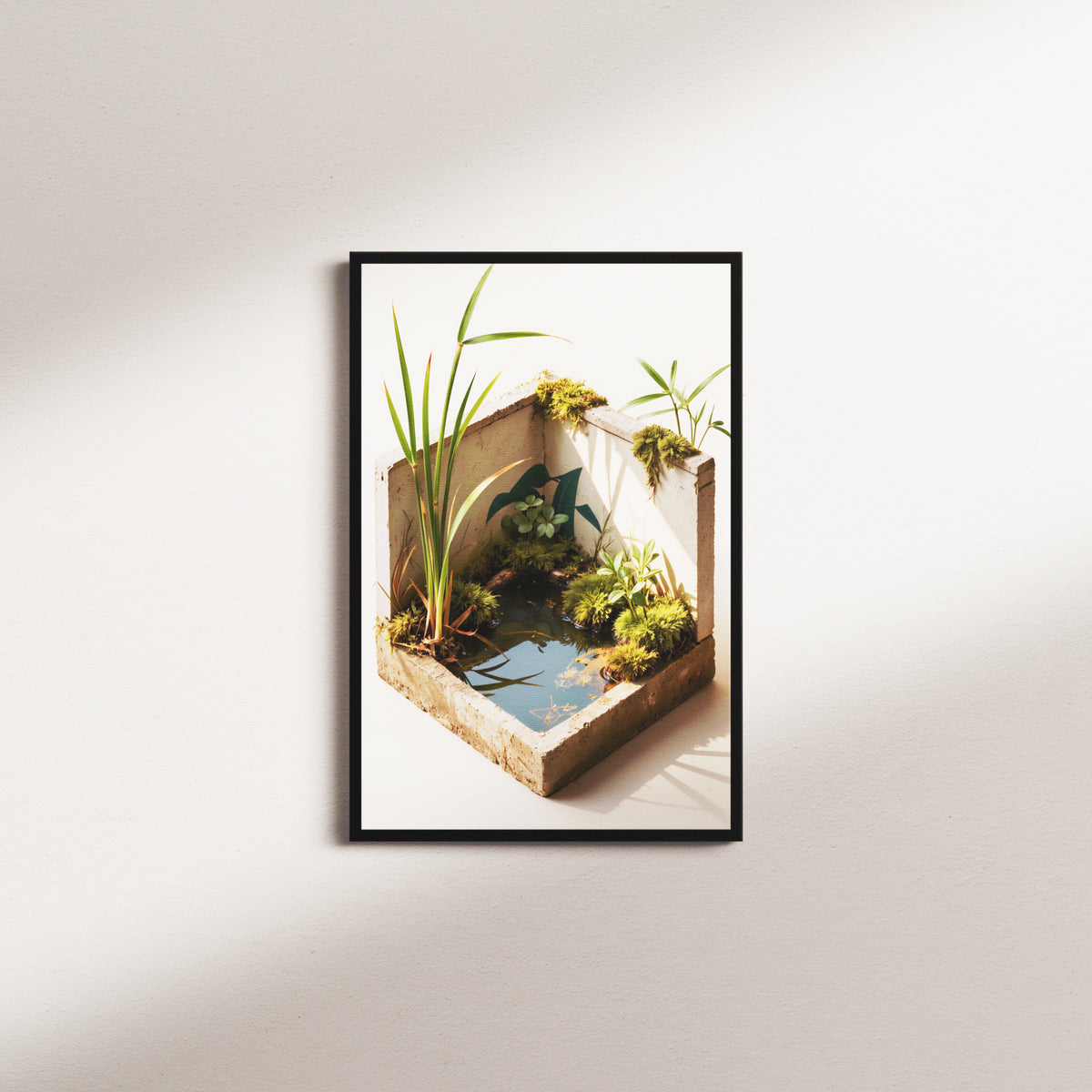 olive crossing nocturne — black frame