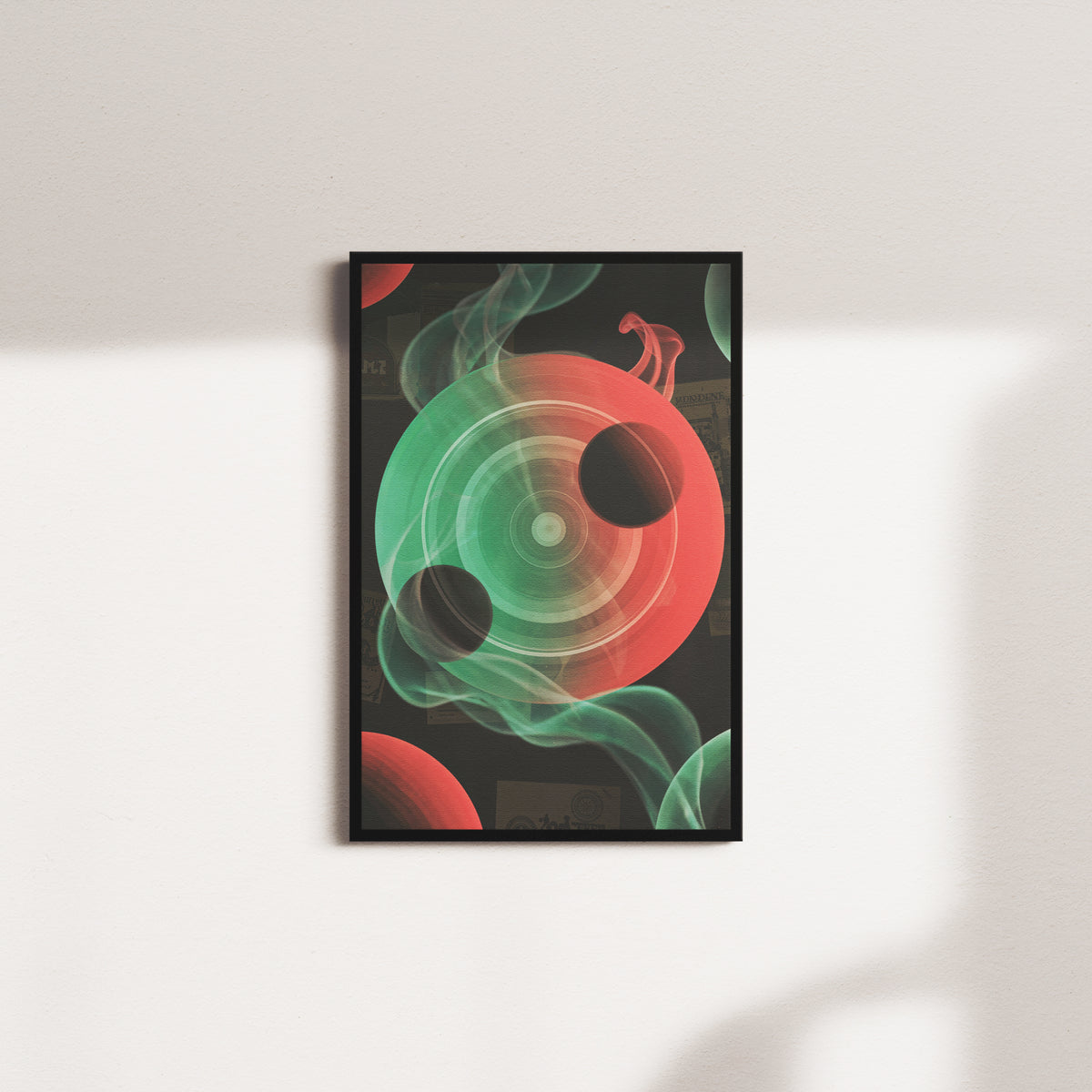 olive current — black frame