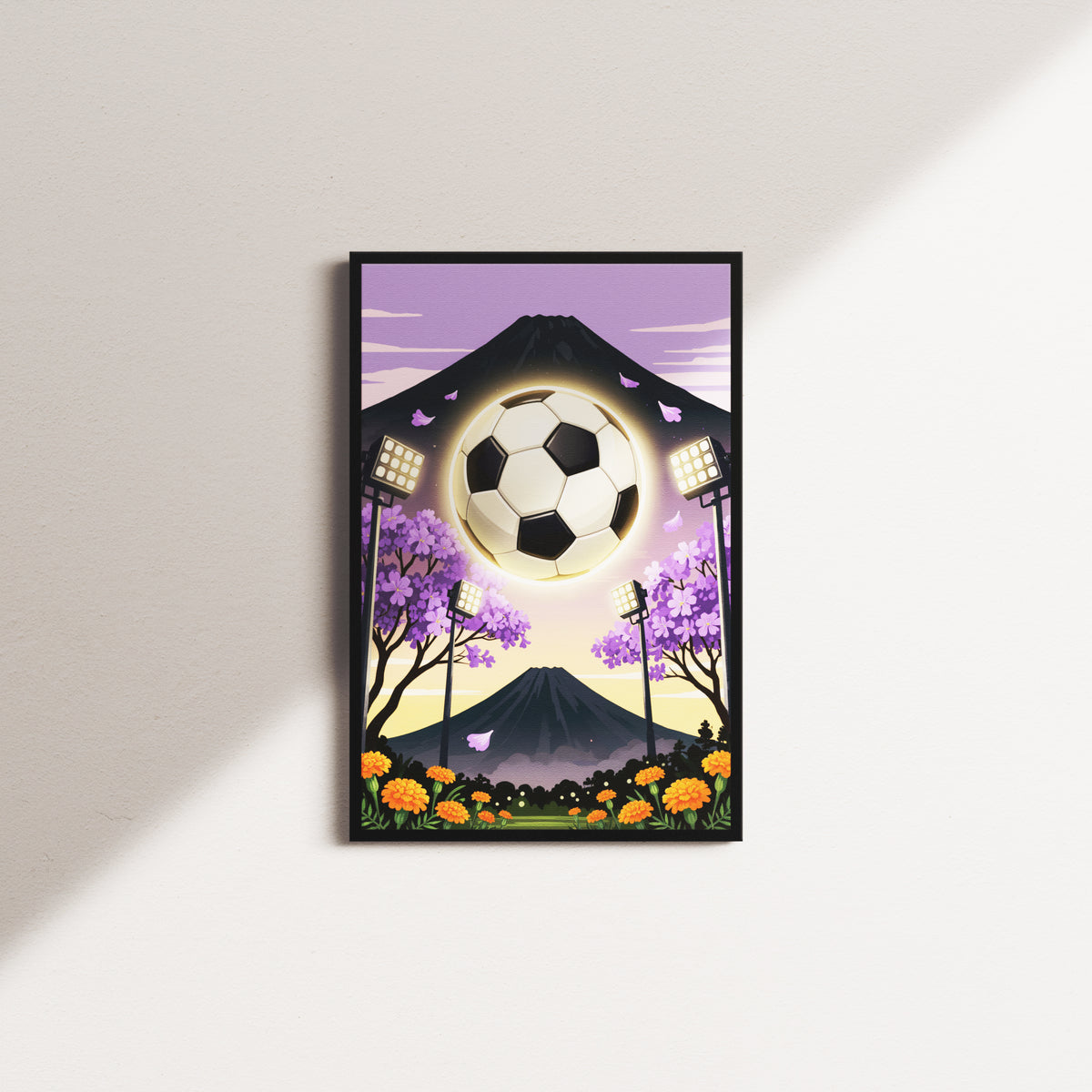 orchid petal — black frame