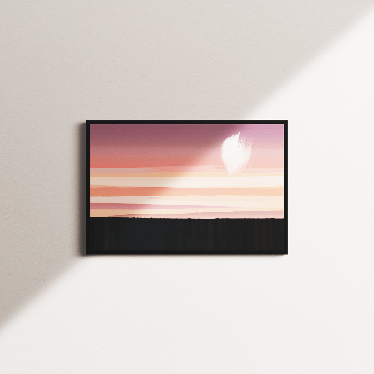 peony hour — black frame