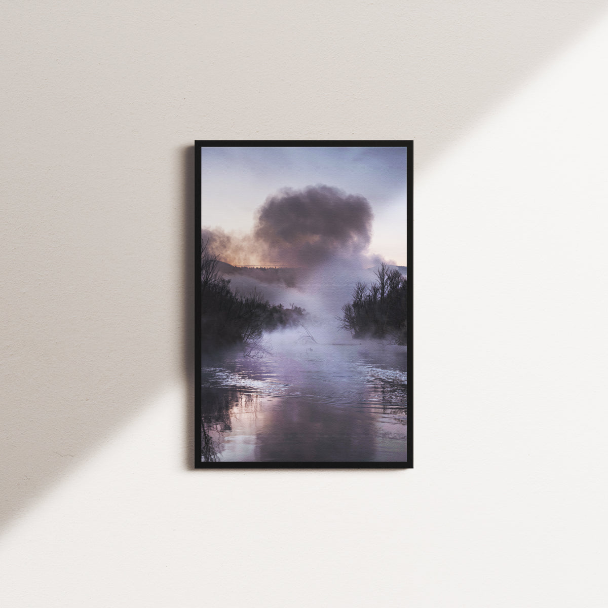 peony pine — black frame