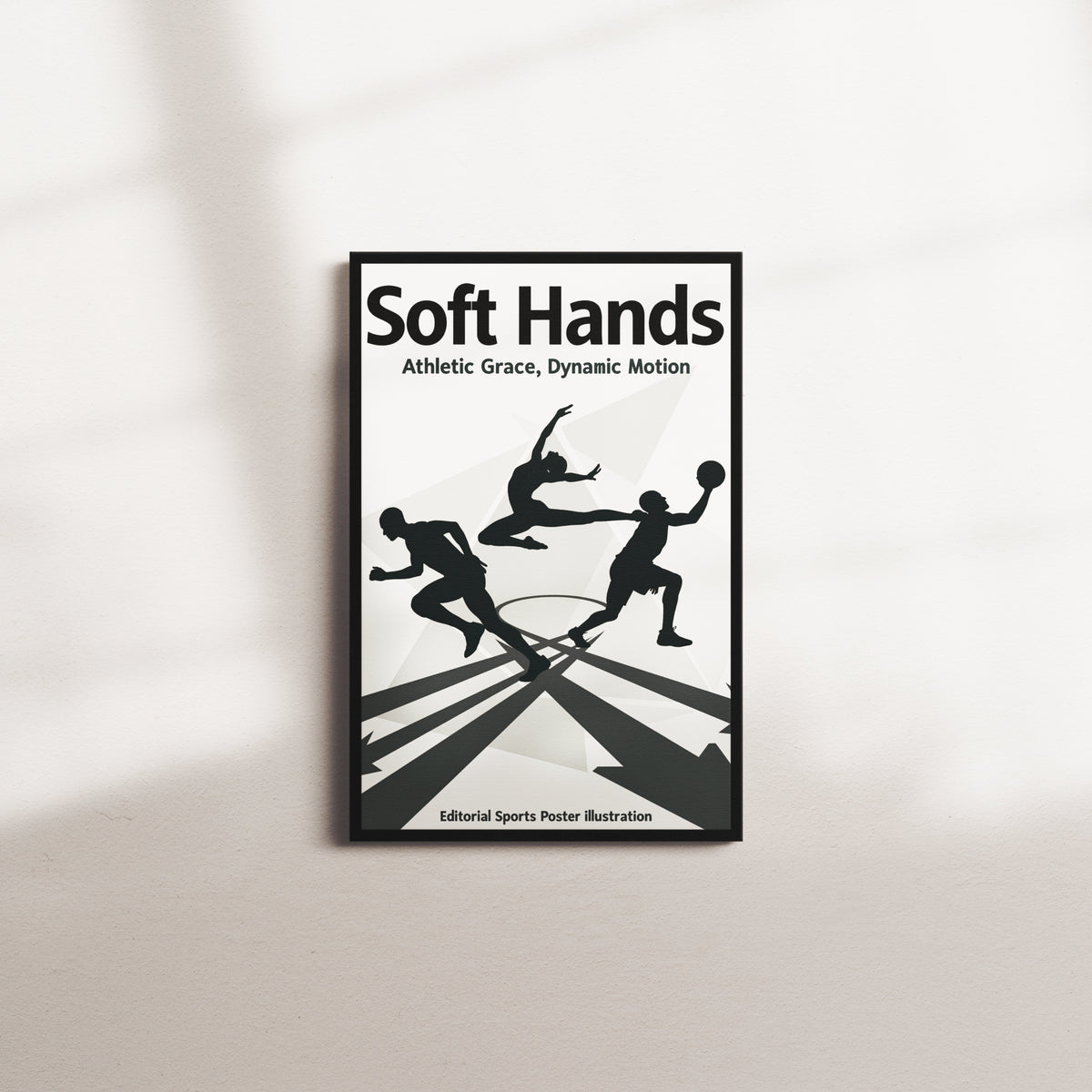 porcelain sweep — black frame