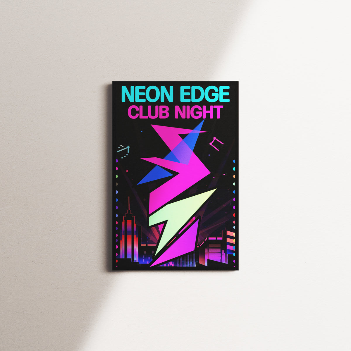 rose facade — black frame