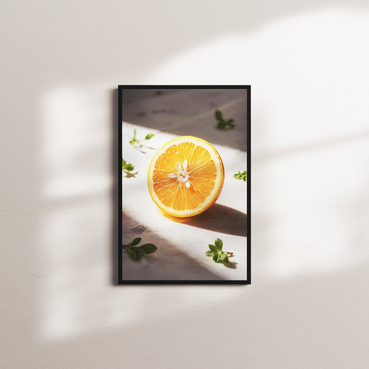 saffron afterglow — black frame