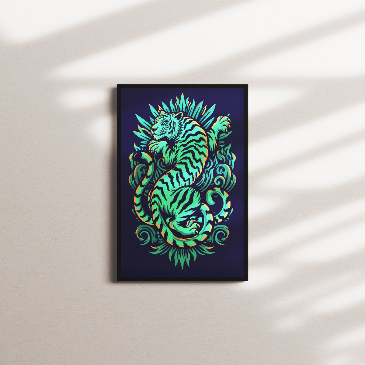 sage emblem — black frame