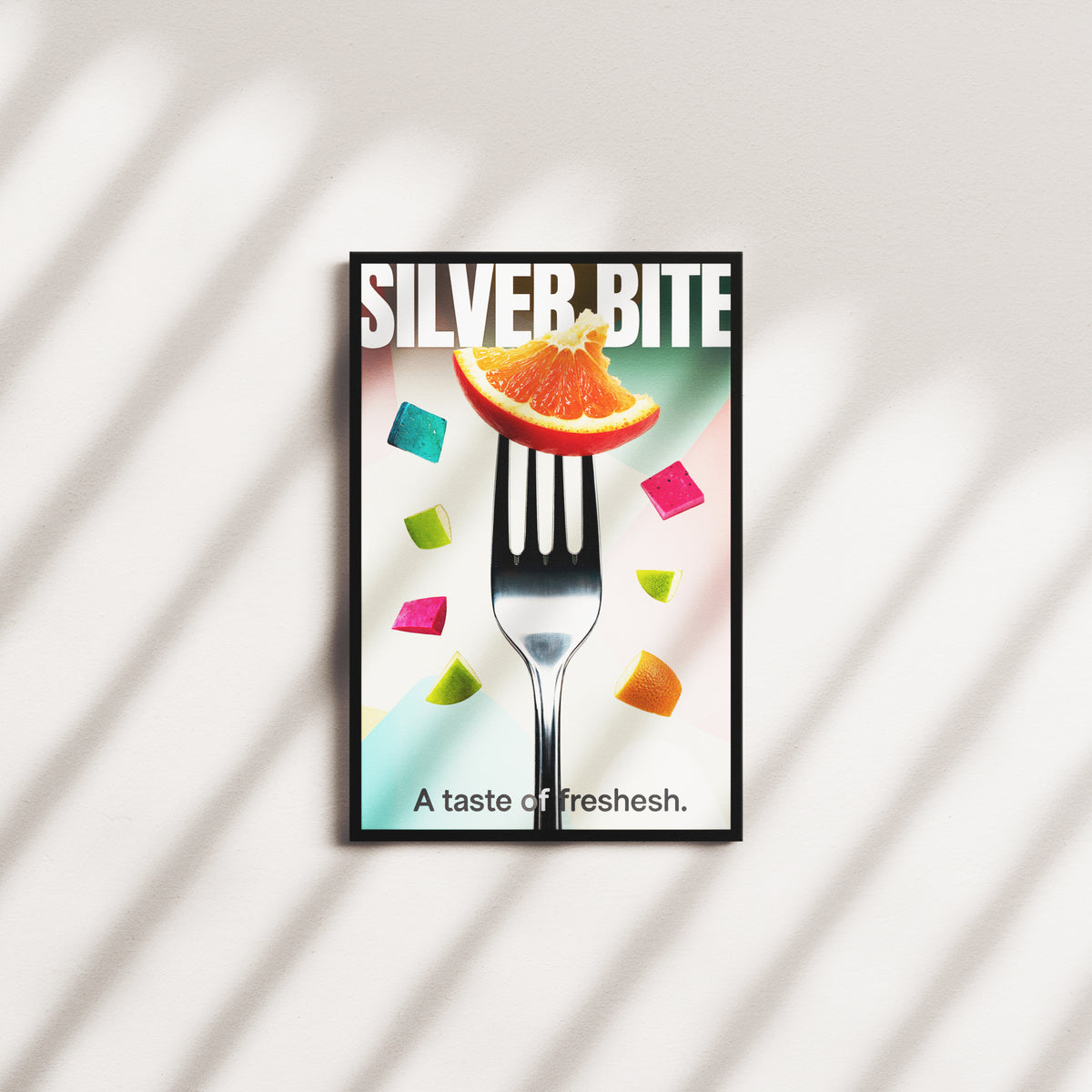 solar afterglow portrait — black frame