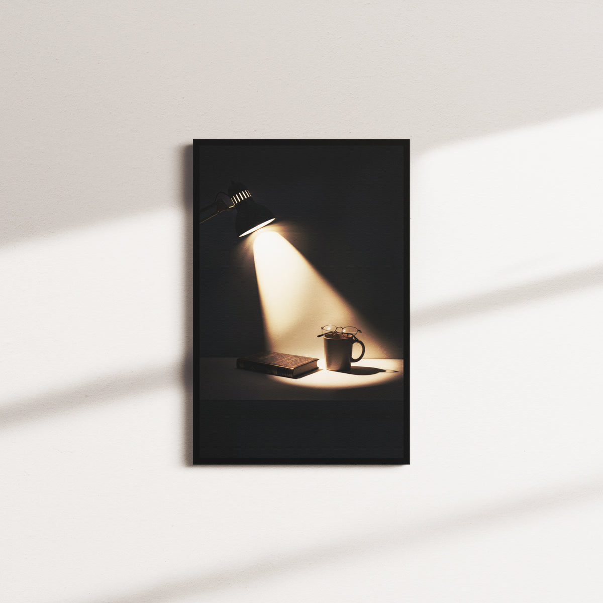 whispering lumens — black frame