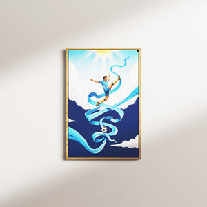 aerial ballet — oak frame