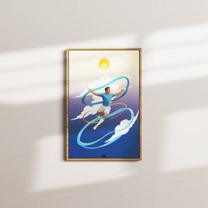 aerial flight — oak frame