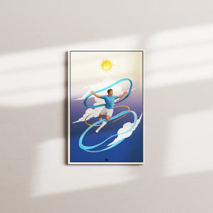 aerial flight — white frame