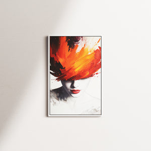 amber structure — white frame