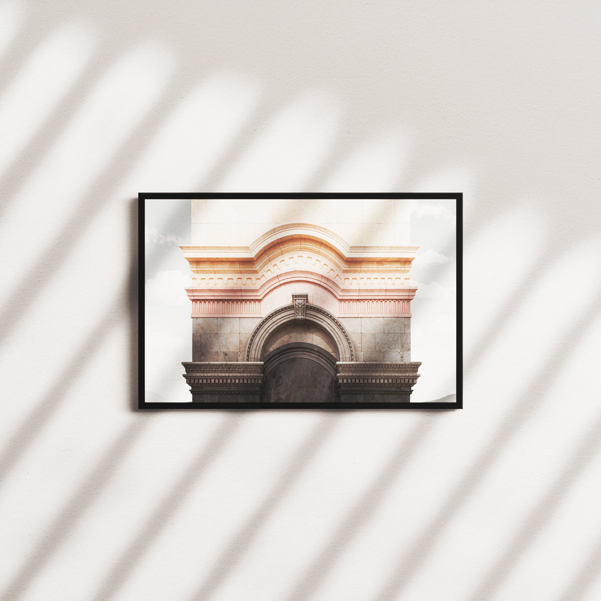 arching elegance — black frame
