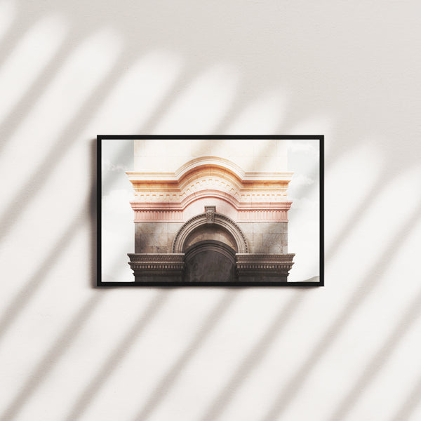 arching elegance — black frame