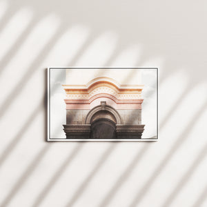 arching elegance — white frame