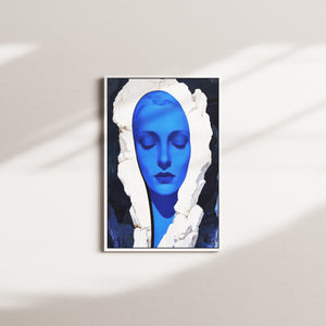 azure circle — white frame