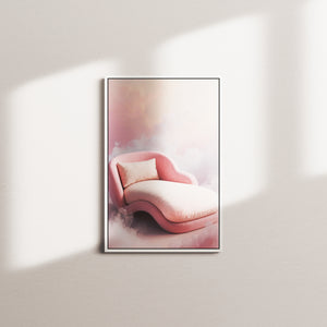 blush chorus — white frame