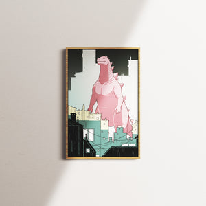 blush district — oak frame