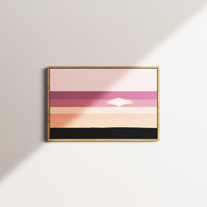 blush veil — oak frame