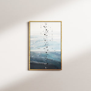 cerulean afterglow — oak frame