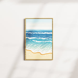 cerulean break — oak frame