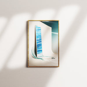 cerulean horizon — oak frame