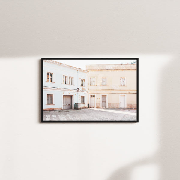 cerulean lumen portrait — black frame