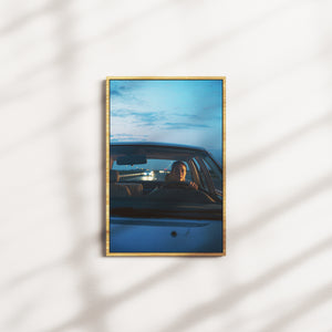 cerulean lumen — oak frame