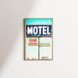 cerulean reverie light — oak frame