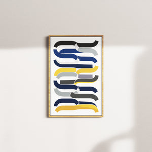 cerulean tone — oak frame