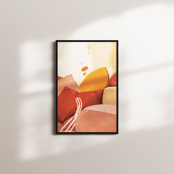 chestnut shift portrait — black frame