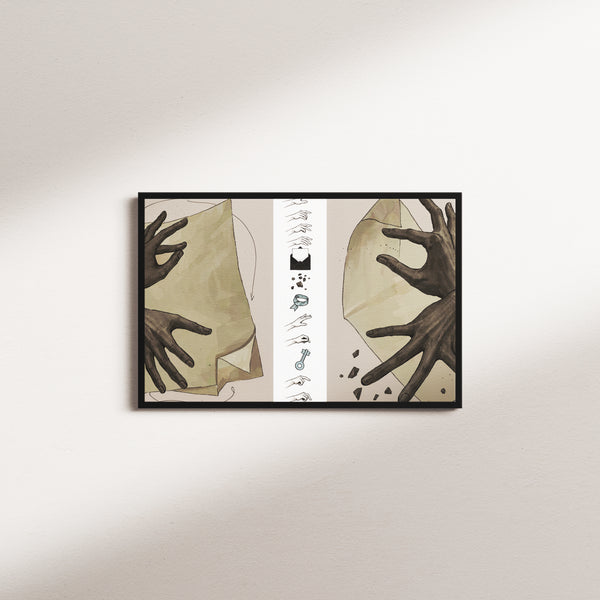 chestnut shift — black frame