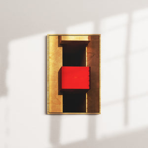 cinder stillness — oak frame