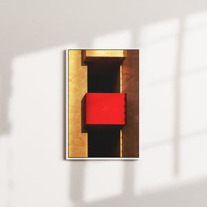 cinder stillness — white frame