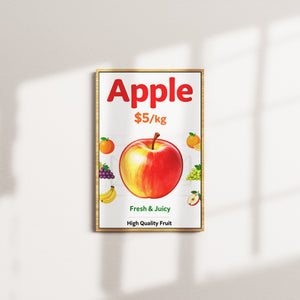 cinder table — oak frame