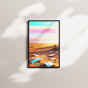 citrine dune — black frame