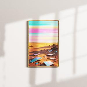 citrine dune — oak frame