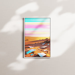 citrine dune — white frame